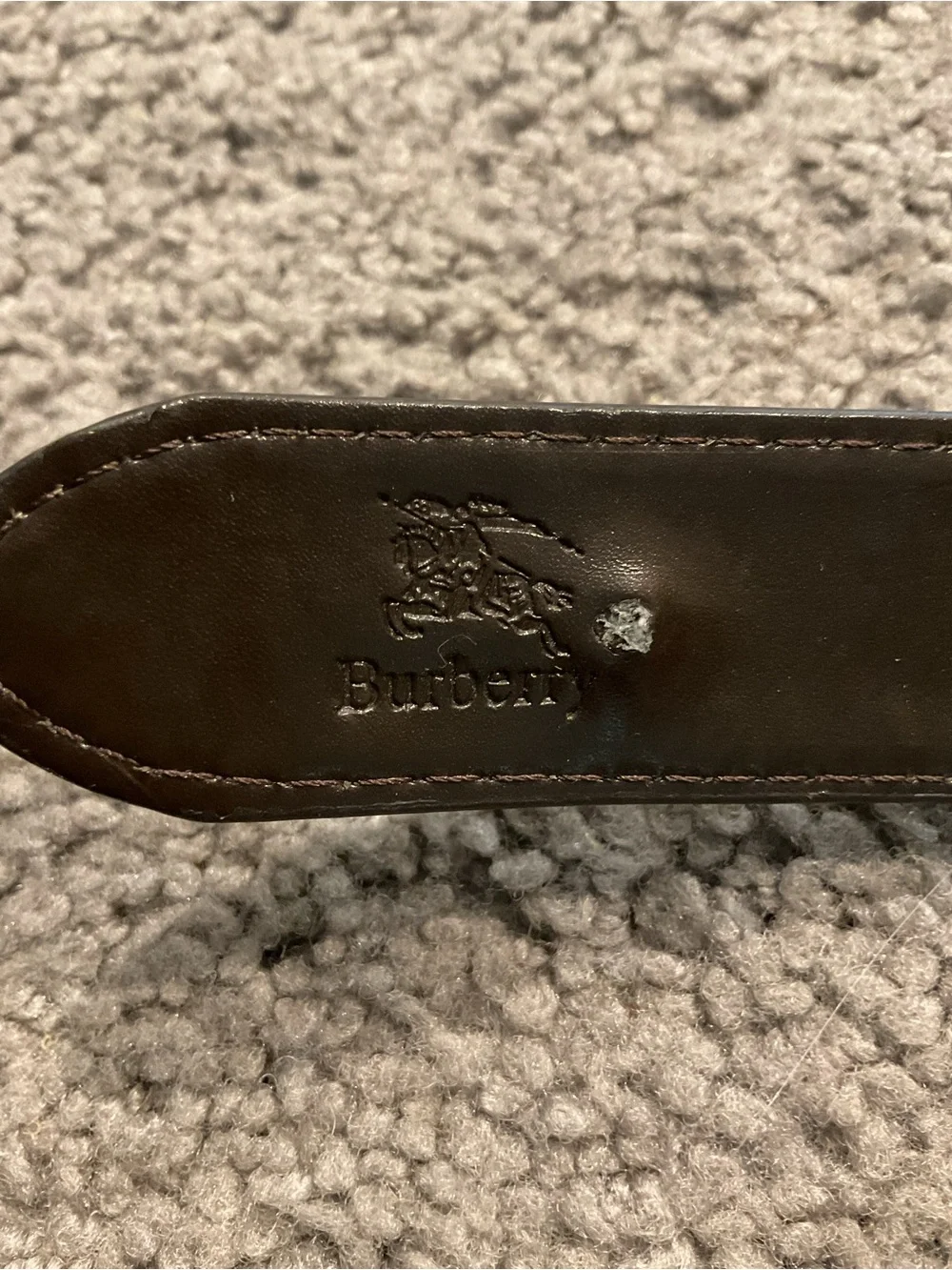Burberry Vintage Plaid Nova Check Canvas Belt & Buckle Y2K Preppy